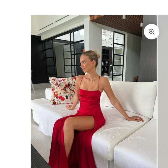 HNTR THE LABEL GAIA GOWN RED WINE (SIZE MEDIUM M) - Picture 2 of 4